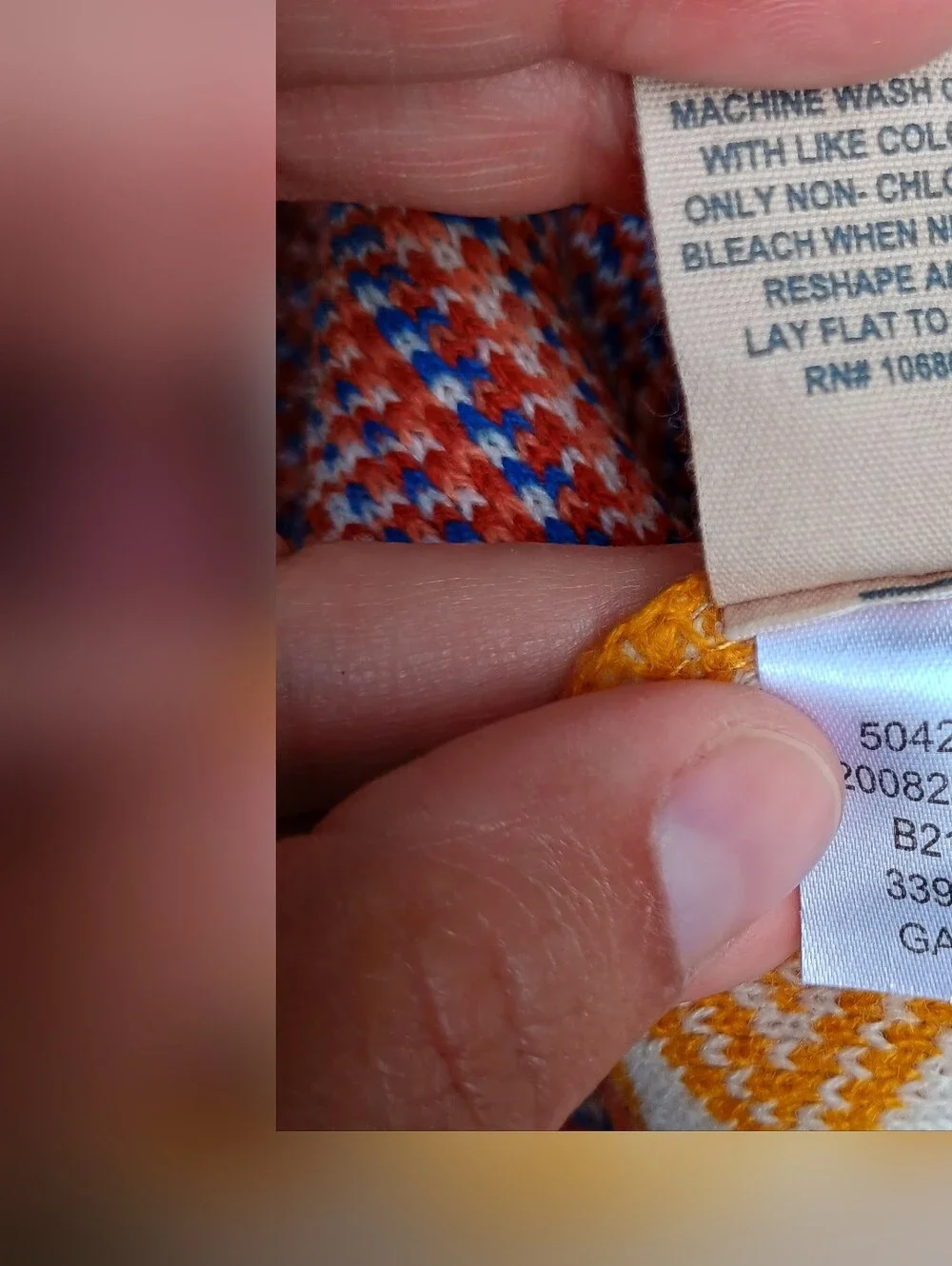 Duluth Trading Co Beanie Yellow Pattern - Small/Medium (Missing Logo)